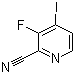 structure of CAS# 669066-35-7, 3-Fluoro-4-iodopyridine-2-carbonitrile