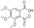 structure of CAS# 66907-52-6, 3,4,5-Trimethoxy-2-nitrobenzoic acid