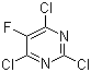 structure of CAS# 6693-08-9, 2,4,6-三氯-5-氟嘧啶
