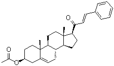 1-[(3beta,17beta)-3-(Acetyloxy)androst-5-en-17-yl]-3-phenyl-2-propen-1-one molecular structure (CAS 66979-63-3)