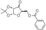 CAS # 6698-46-0, 1,2-O-(1-Methylethylidene)-alpha-D-erythro-pentofuranos-3-ulose benzoate, NSC 101766