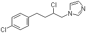 structure of CAS# 67085-12-5, 1-(2-Chloro-4-(4-chlorophenyl)butyl)-1H-imidazole