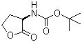 structure of CAS# 67198-86-1, (R)-tert-Butyl 2-oxotetrahydrofuran-3-ylcarbamate