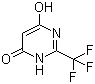 2-三氟甲基嘧啶-4,6-二醇分子结构 (CAS 672-47-9)