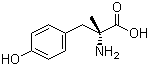 (R)-alpha-甲基酪氨酸分子结构 (CAS 672-86-6)