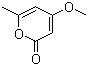 structure of CAS# 672-89-9, 4-Methoxy-6-methylpyran-2-one