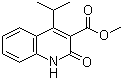 1,2-Dihydro-4-(1-methylethyl)-2-oxo-3-quinolinecarboxylic acid methyl ester molecular structure (CAS 672310-22-4)