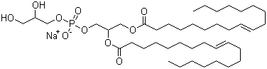 structure of CAS# 67254-28-8, Dioleoyl phosphatidylglycerole sodium salt