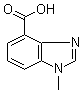 structure of CAS# 672957-92-5, 1-甲基-1H-苯并咪唑-4-羧酸