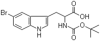 structure of CAS# 67308-26-3, Boc-5-bromo-DL-tryptophan