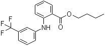 structure of CAS# 67330-25-0, Flufenamic acid butyl ester