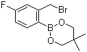structure of CAS# 673456-16-1, 2-溴甲基-4-氟苯硼酸新戊二醇酯