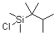 structure of CAS# 67373-56-2, Dimethylthexylsilyl chloride