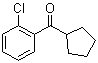 structure of CAS# 6740-85-8, 2-Chlorophenyl cyclopentyl ketone