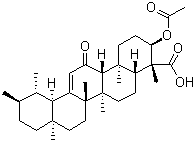 乙酰基-11-酮基-beta-乳香酸分子结构 (CAS 67416-61-9)
