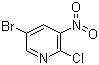 structure of CAS# 67443-38-3, 5-Bromo-2-chloro-3-nitropyridine