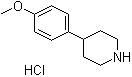 4-(4-甲氧基苯基)哌啶盐酸盐分子结构 (CAS 6748-48-7)