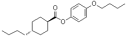 CAS 登录号：67589-49-5, 4-丁氧基苯基 反式-4-丁基环己烷-1-羧酸酯