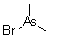 二甲基溴胂分子结构 (CAS 676-71-1)