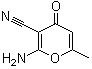 CAS 登录号：67643-16-7, 2-氨基-6-甲基-4-氧代-4H-吡喃-3-甲腈