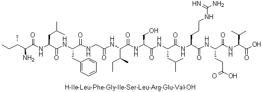 CAS 登录号：676595-55-4, L-异亮氨酰-L-亮氨酰-L-苯丙氨酰甘氨酰-L-异亮氨酰-L-丝氨酰-L-亮氨酰-L-精氨酰-L-alpha-谷氨酰-L-缬氨酸