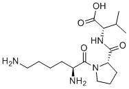 CAS # 67727-97-3, L-Lysyl-L-prolyl-L-valine, a-MSH (11-13), (2S)-2-[[(2S)-1-[(2S)-2,6-diaminohexanoyl]pyrrolidine-2-carbonyl]amino]-3-methylbutanoic acid