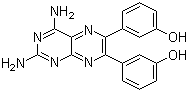 structure of CAS# 677297-51-7, 3,3'-(2,4-Diamino-6,7-pteridinediyl)bisphenol
