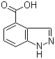 structure of CAS# 677306-38-6, 1H-Indazole-4-carboxylic acid