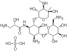 structure of CAS# 67814-76-0, Isepamicin sulfate