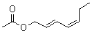 CAS 登录号：67818-17-1, (2E,4Z)-2,4-庚二烯-1-醇乙酸酯