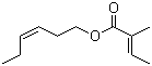 顺式-3-己烯醇 2-甲基-2-丁烯酸酯分子结构 (CAS 67883-79-8)