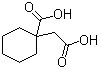 1-羧基环己烷乙酸分子结构 (CAS 67950-95-2)