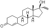 炔诺酮分子结构 (CAS 68-22-4)