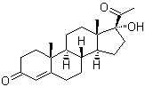 structure of CAS# 68-96-2, Hydroxyprogesterone
