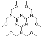 甲醛甲基化1,3,5-三嗪2,4,6-三胺聚合物分子结构 (CAS 68002-20-0)