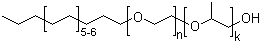 C16-C18 Alcohols ethoxylated propoxylated polymer molecular structure (CAS 68002-96-0)