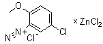 氯化锌与5-氯-2-甲氧基偶氮苯氯化物的化合物分子结构 (CAS 68025-25-2)
