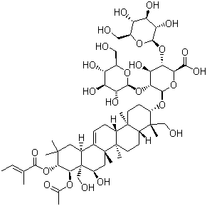 七叶皂素分子结构 (CAS 6805-41-0)