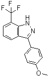 CAS 登录号：680611-14-7, 3-(4-甲氧基苯基)-7-(三氟甲基)-1H-吲唑