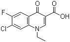 structure of CAS# 68077-26-9, 7-Chloro-1-ethyl-6-fluoro-4-oxo-1,4-dihydroquinoline-3-carboxylic acid