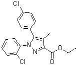CAS 登录号：681178-99-4, 1-(2-氯苯基)-5-(4-氯苯基)-4-甲基-1H-吡唑-3-羧酸乙酯