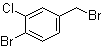 structure of CAS# 68120-44-5, 4-Bromo-3-chlorobenzyl bromide