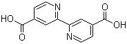 2,2'-Bipyridine-4,4'-dicarboxylic acid molecular structure (CAS 6813-38-3)