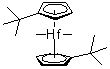 Bis[(1,2,3,4,5-eta)-1-(1,1-dimethylethyl)-2,4-cyclopentadien-1-yl]dimethylhafnium molecular structure (CAS 68193-45-3)