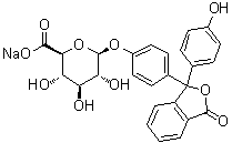 structure of CAS# 6820-54-8, Phenolphthalein beta-D-glucuronide sodium salt
