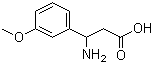structure of CAS# 68208-19-5, 3-Amino-3-(3-methoxyphenyl)propionic acid
