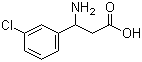 3-Amino-3-(3'-chlorophenyl)propanoic acid molecular structure (CAS 68208-21-9)