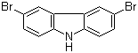 structure of CAS# 6825-20-3, 3,6-Dibromocarbazole