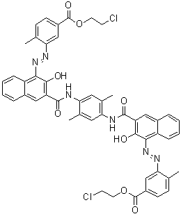 C.I. Pigment Red 220 molecular structure (CAS 68259-05-2)