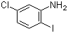 5-氯-2-碘苯胺分子结构 (CAS 6828-35-9)